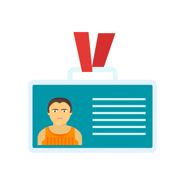 身份证图标矢量标志和符号孤立在白色背景，身份证标志的概念图片下载