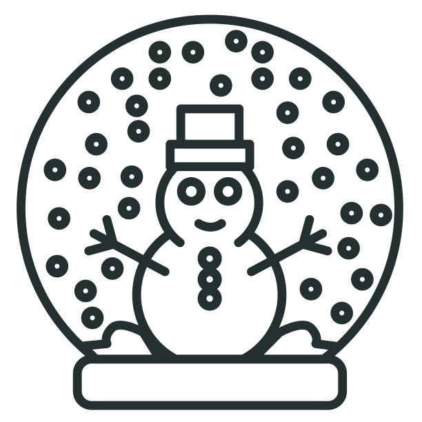 圣诞线图标Snowglobe图片下载