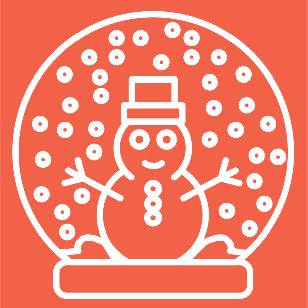 圣诞线图标Snowglobe图片下载