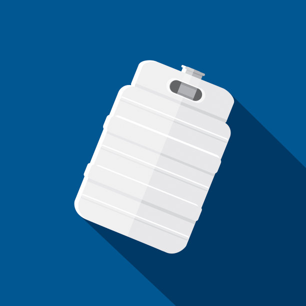 精酿啤酒金属桶平面设计主题图标与阴影图片下载