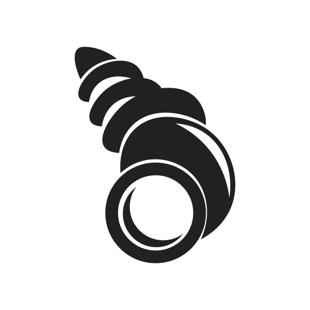 海贝图标矢量标志和符号孤立在白色背景，海贝图标的概念图片下载