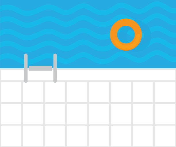 游泳池俯视图图片下载