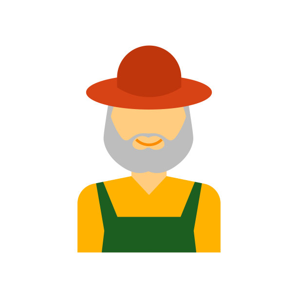 法默图标矢量标志和符号孤立在白色背景上，法默标志的概念图片下载