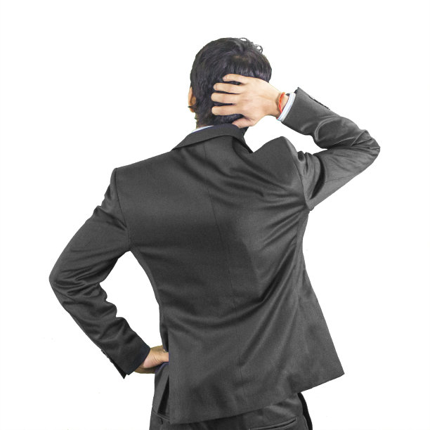 商人抓耳挠腮图片下载