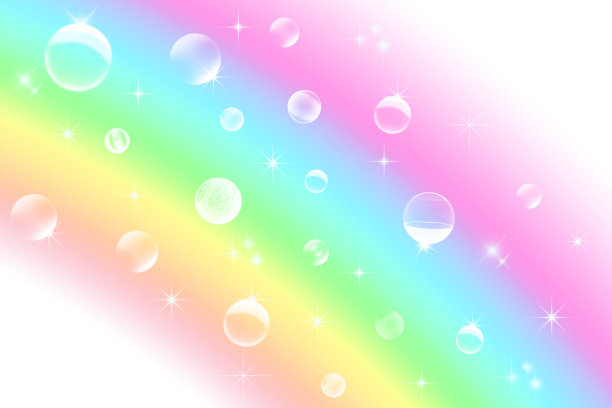 彩虹和肥皂泡图片下载