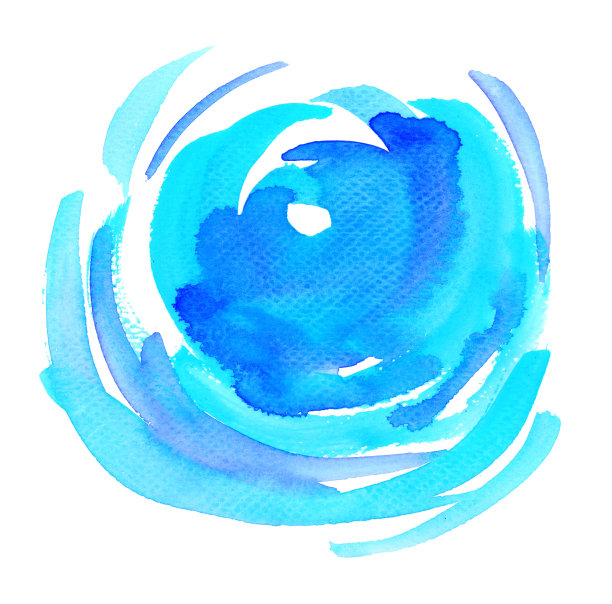 水彩圆形抽象背景图片下载