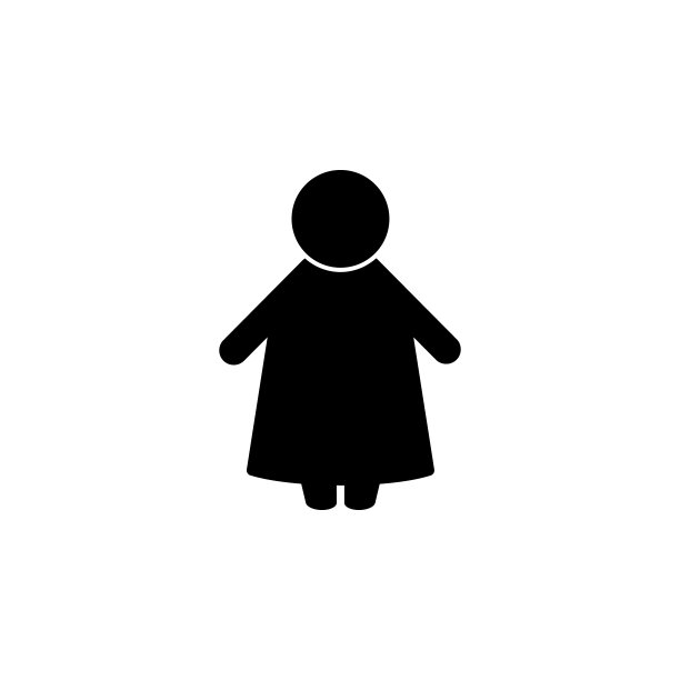 肥胖女性图标剪影图片下载