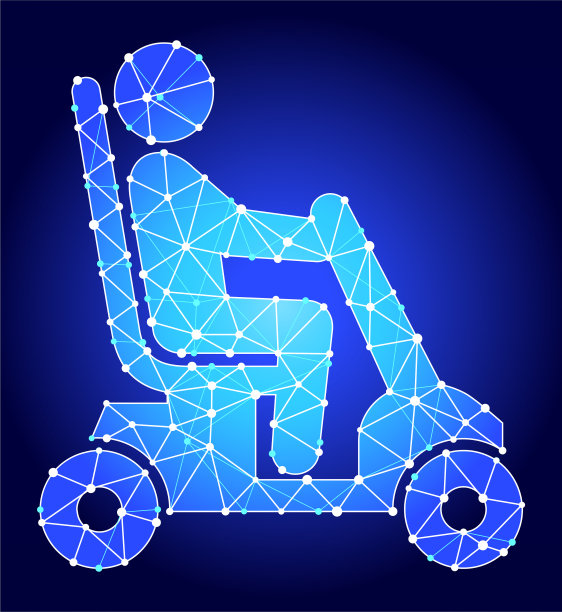 禁用购物车蓝色三角形节点矢量模式图片下载