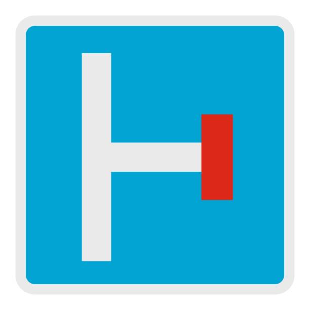 右路僵局图标，平直风格。图片下载