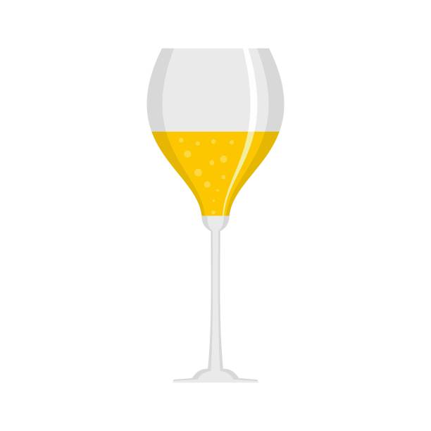 酒杯图标，扁平风格图片下载