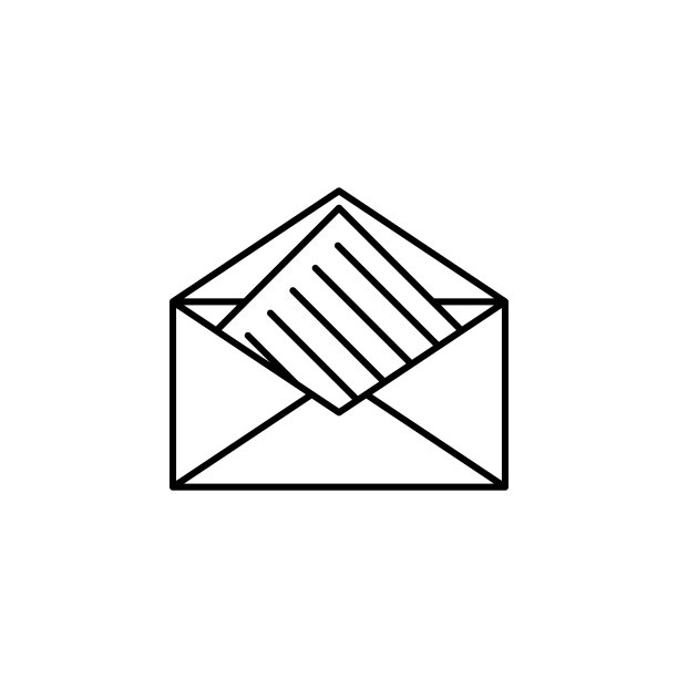 信封上的图标。元素简单的图标为网站，网页设计，移动应用程序，信息图形。细线图标用于网站设计和开发，应用程序开发图片下载