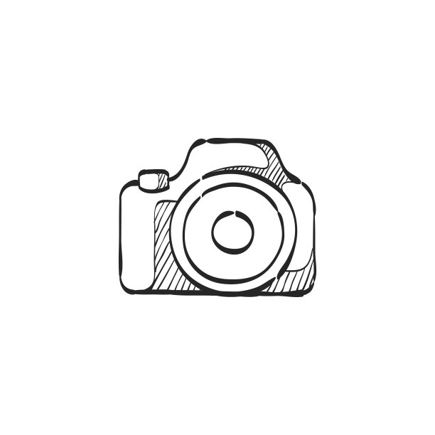 相机素描图标图片下载