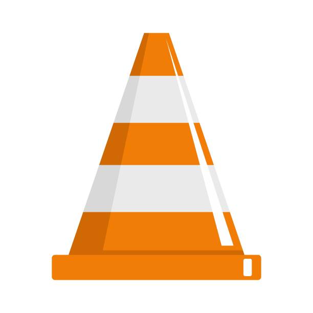 锥形图标，平面风格图片下载