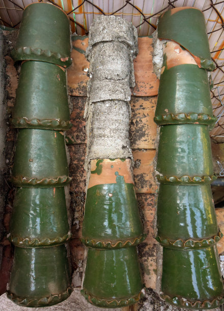 西班牙。马拉加。旧瓷砖的照片图片下载