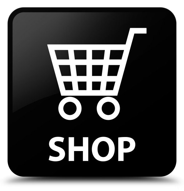 商店黑色方形按钮图片下载