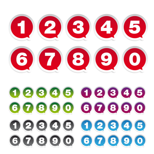 数字设置语音气泡标签图片下载