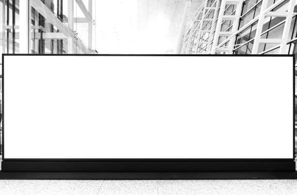 城市空白的广告牌图片下载