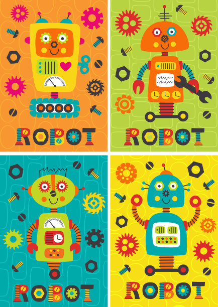 一套机器人海报第二部分图片下载