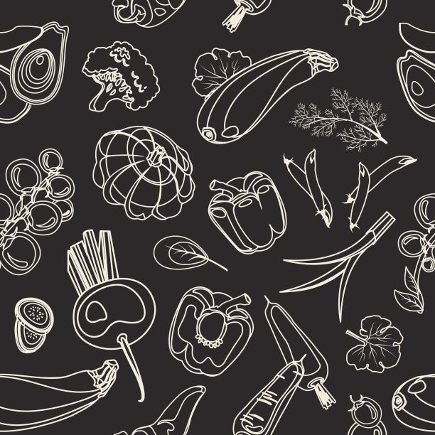 蔬菜无缝模式图片下载