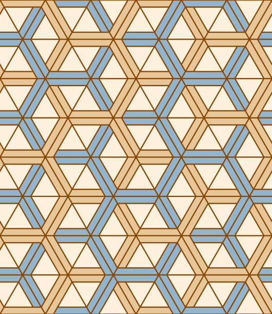 彩色几何装饰品。一套无缝模式的网，纺织品和壁纸，抽象的背景。织物结构设计。素材图片