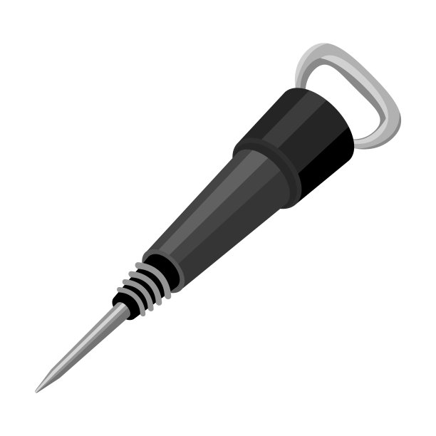 铁手提钻。锤子用来砸石头的锤子矿工的工具。矿业单一图标单色风格矢量符号股票插图web图片下载