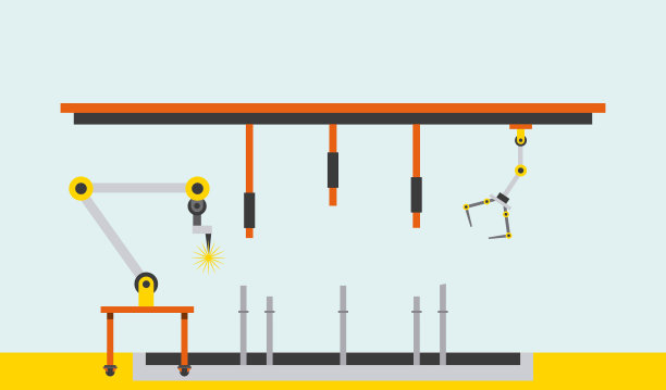 汽车工业机器人军工厂生产机器图片下载