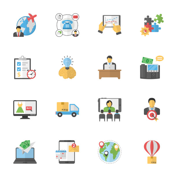 商业采购平面图标图片下载