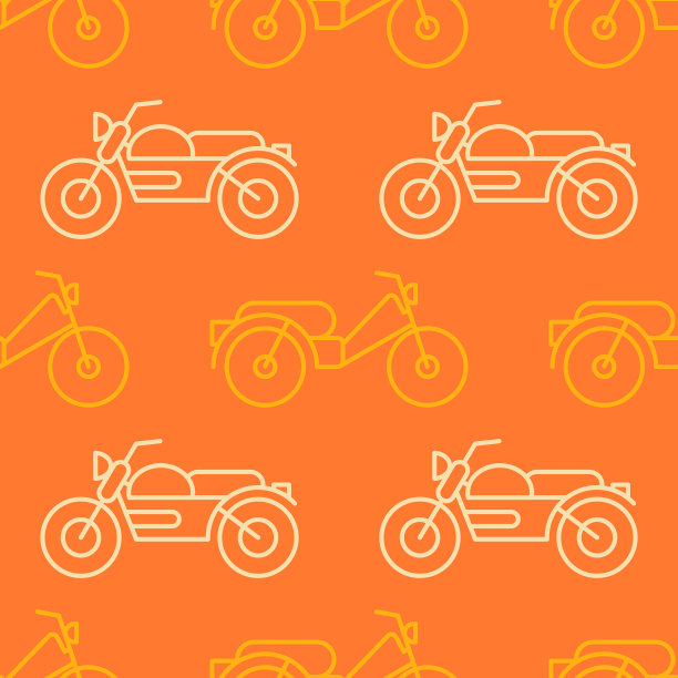 无缝模式与摩托车和轻便摩托车图片下载