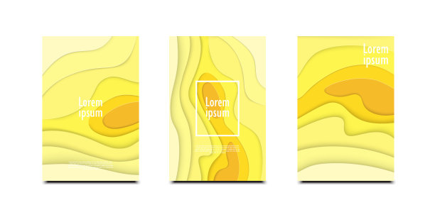 3D抽象背景与剪纸形状设计的商业演示文稿，传单，海报图片下载