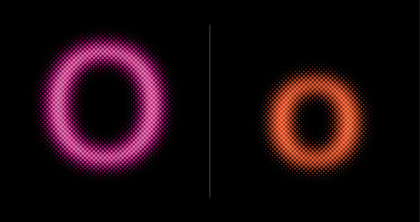 大写和小写字母O(霓虹半色调设置)图片下载