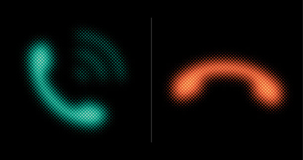 电话通话图标(霓虹半色调设置)图片下载