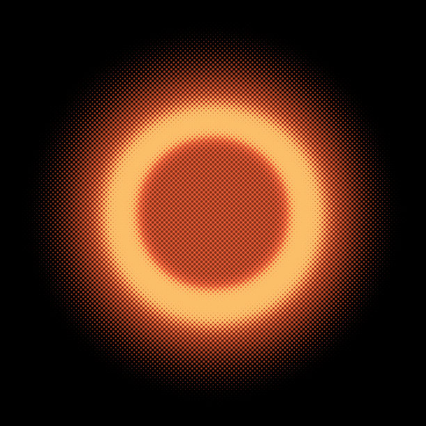 圆形背景设计“日食”(霓虹半色调设置)图片下载