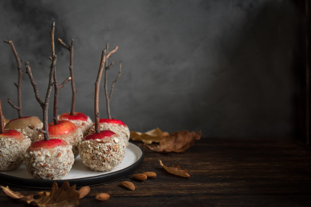 焦糖苹果杏仁棒图片下载