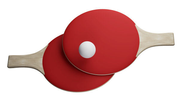 乒乓球孤立的3d插图图片下载