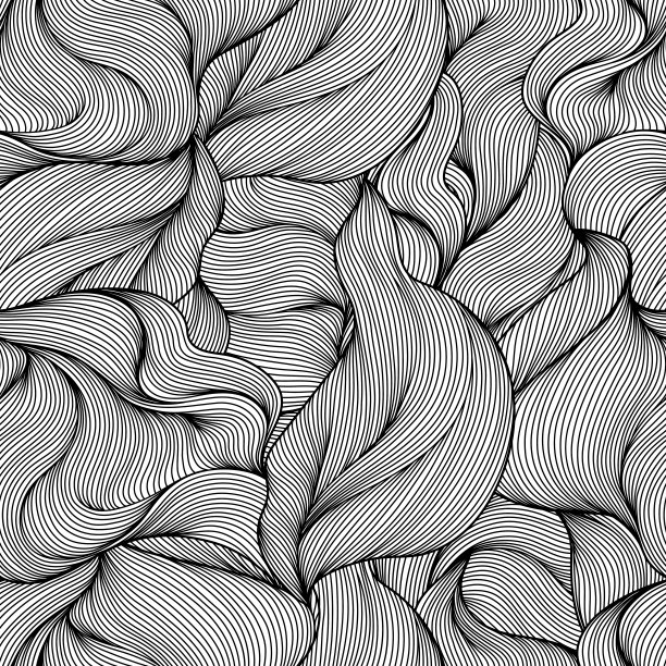 无缝波浪发线模式图片下载