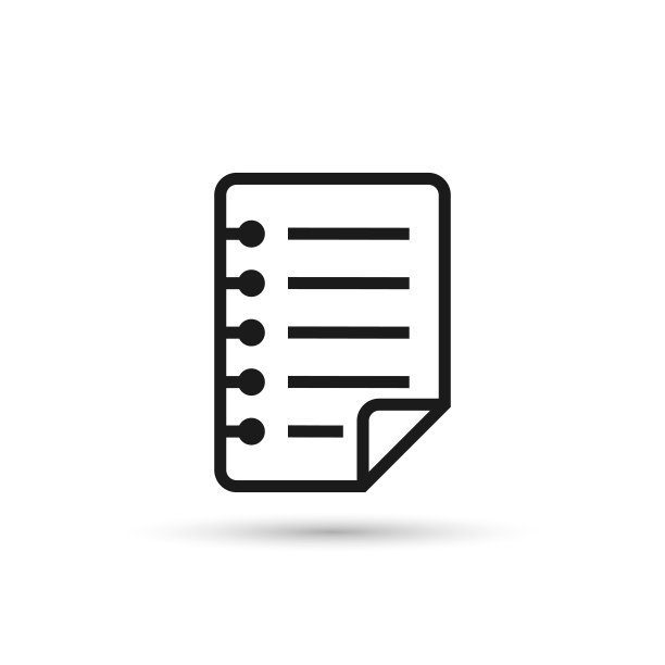 纸张图标矢量隔离线条插画图片下载