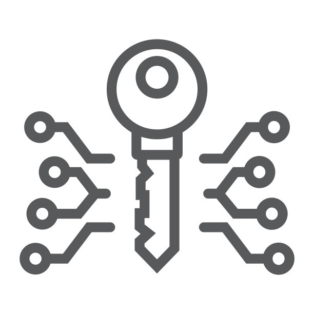 数字键线图标，货币金融，安全标志，矢量图形，白色背景上的线性图案，eps 10。图片下载