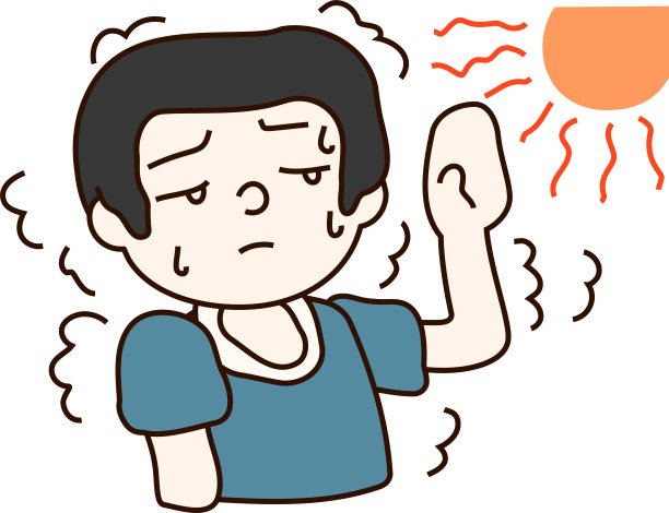 夏日中暑父亲图片下载