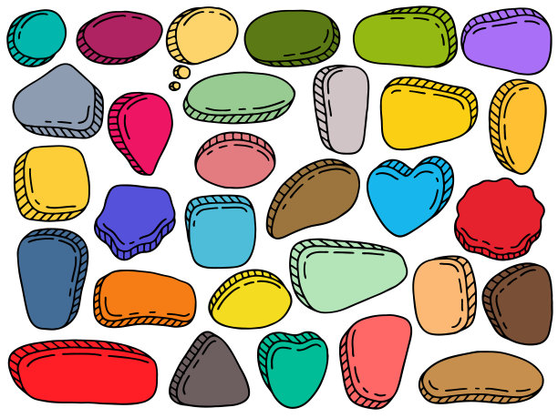 手绘一套讲话气泡图片下载