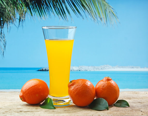 橘子和果汁图片下载