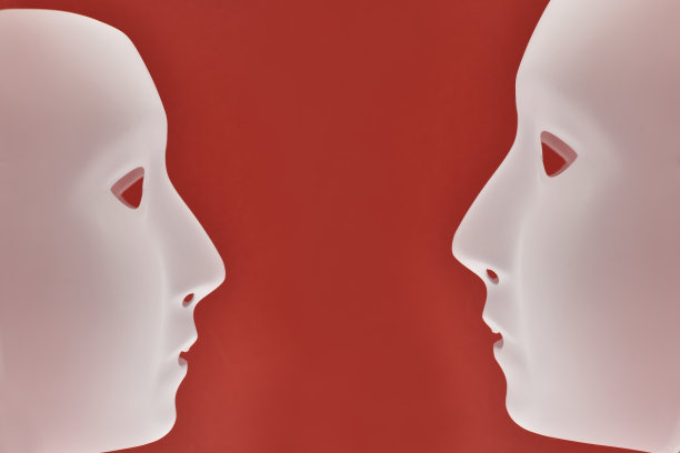 塑料人脸库存图像图片下载