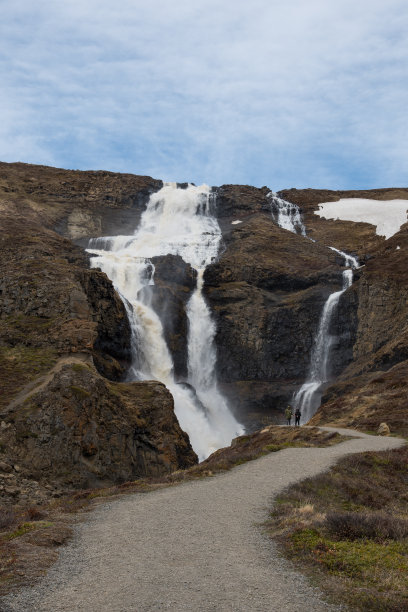 冰岛Jokuldalur的Rjukandafoss瀑布图片下载
