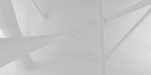 抽象的未来主义建筑结构，用阳光在墙面和地板上投下阴影，洁白流畅的设计空间。三维渲染图片下载