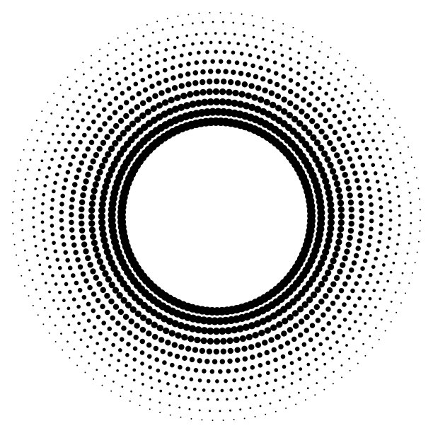 圆点的原始抽象半色调背景图片下载