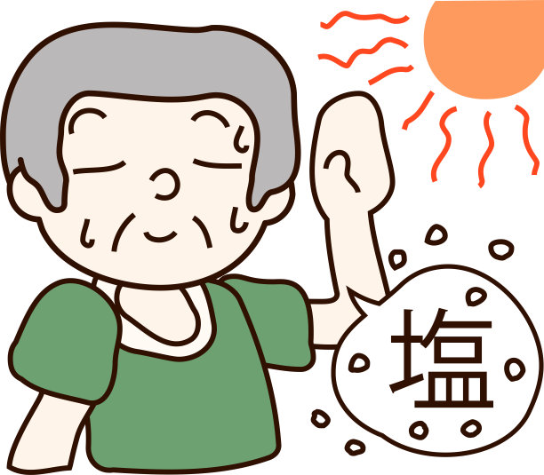 爷爷夏天中暑图片下载