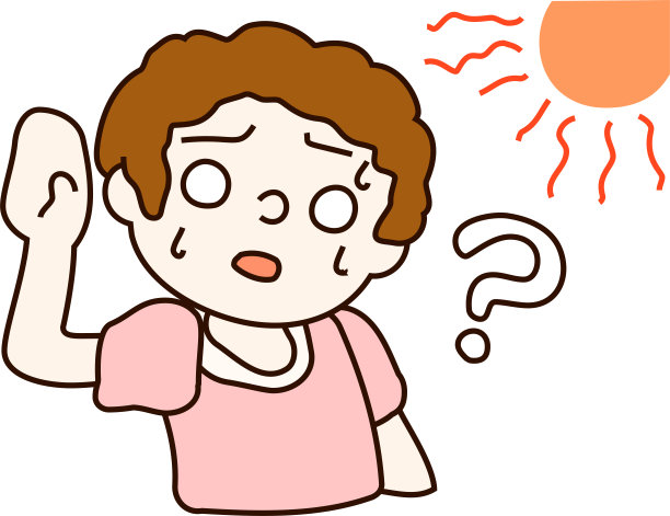 夏日中暑母亲图片下载