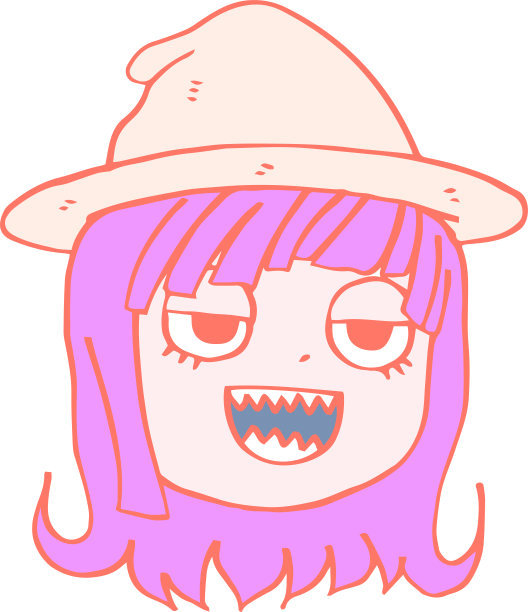 色彩斑斓的巫婆的脸图片下载