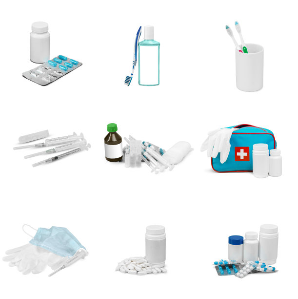 医学物体被隔离在白色上图片下载