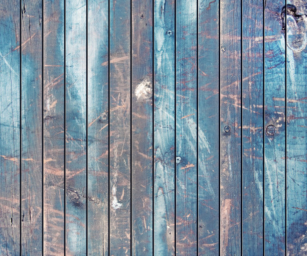 棕色和蓝色油漆的木板作为背景图片下载