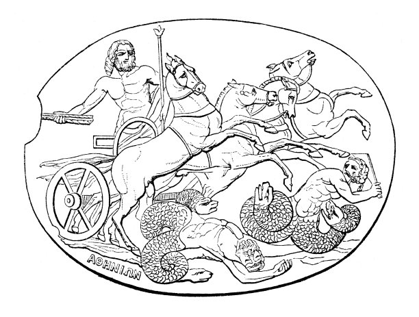 希腊女神宙斯摧毁巨人图片下载